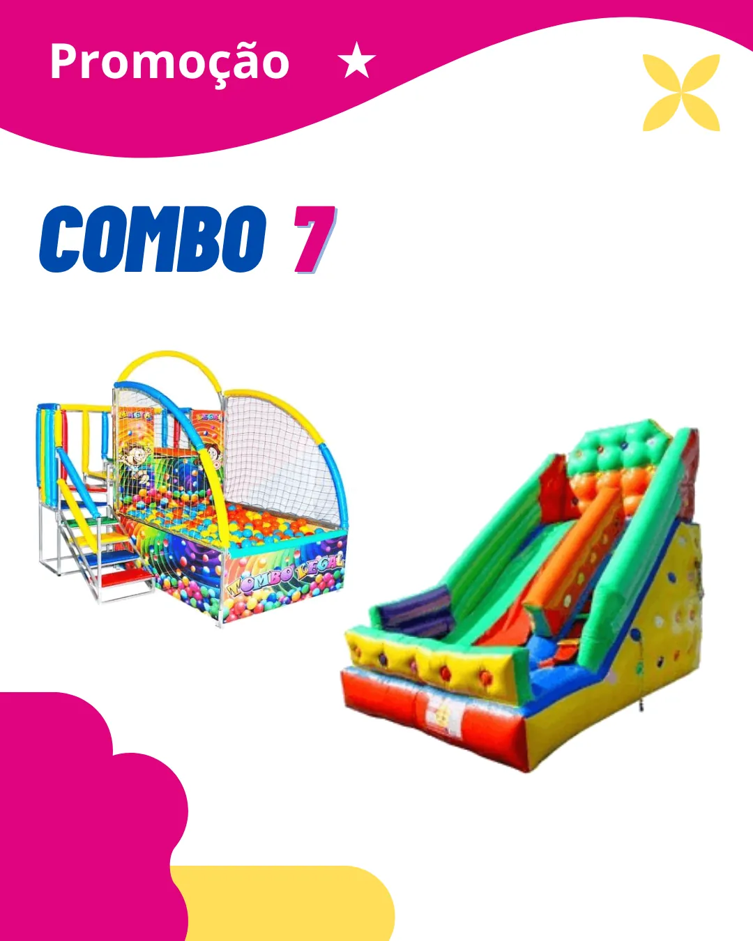 Combo Tombo Legal e Tobogã 4,5 metros